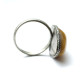Soviet-era USSR Ring With Egg Yolk Color Amber size  