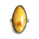 Soviet-era USSR Ring With Egg Yolk Color Amber size  