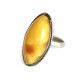 Soviet-era USSR Ring With Egg Yolk Color Amber size  