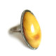 Soviet-era USSR Ring With Egg Yolk Color Amber size  