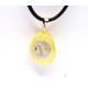 Amber Amulet Pendant with Zodiac Sign "Aries"