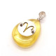 Amber Amulet Pendant with Zodiac Sign "Aries"