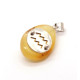 Amber Amulet Pendant with Zodiac Sign "Aquarius"
