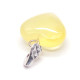 Royal Milky Color Baltic Amber Heart Shaped Pendant 24c