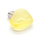 Royal Milky Color Baltic Amber Heart Shaped Pendant 24c