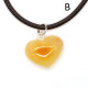 Royal Milky Color Baltic Amber Heart Shaped Pendant 24c