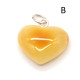 Royal Milky Color Baltic Amber Heart Shaped Pendant 24c