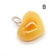 Royal Milky Color Baltic Amber Heart Shaped Pendant 24c