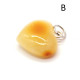 Royal Milky Color Baltic Amber Heart Shaped Pendant 24c