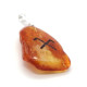 Polished Amber Pendant Amulet with Jumis