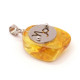 Amber Amulet Pendant with Zodiac Sign "Capricorn"