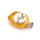 Amber Amulet Pendant with Zodiac Sign "Capricorn"