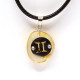 Amber Amulet Pendant with Zodiac Sign "Libra"