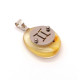 Amber Amulet Pendant with Zodiac Sign "Libra"
