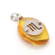 Amber Amulet Pendant with Zodiac Sign "Scorpio"