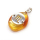 Amber Amulet Pendant with Zodiac Sign "Scorpio"