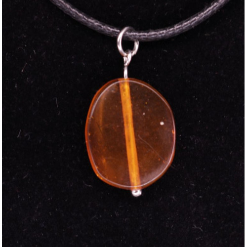 Vintage Antique Baltic Amber Pendant Cognac Color 12a