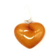 Heart Shape Butterscotch Egg Yolk Color Baltic Amber Pendant 
