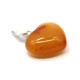 Heart Shape Butterscotch Egg Yolk Color Baltic Amber Pendant 