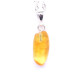 Natural Shape Baltic Amber Pendant Honey Color 18