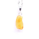 Natural Shape Baltic Amber Pendant Honey Color 18