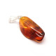 Baltic Amber Pendant with Insect Inclusion and Sterling Silver