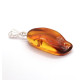 Baltic Amber Pendant with Insect Inclusion and Sterling Silver