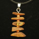 Small Cognac Color Raw Baltic Amber Pendant 