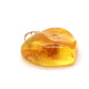Lemon Color Baltic Amber Heart Shaped Pendant 24a