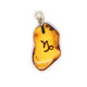 Honey Color Baltic Amber Amulet Pendant  With Zodiac Signs 