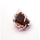 Artistic "Twisted Branches" Metal Pendant with Cognac Baltic Amber