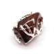 Dark Cognac Baltic Amber Pendant in Metal Frame (4 g)
