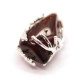 Dark Cognac Baltic Amber Pendant in Metal Frame (4 g)