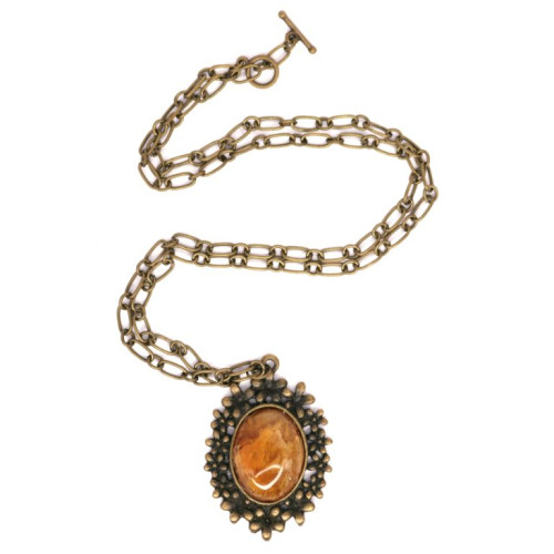  Polished Honey Color Baltic Amber Pendant