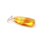 Honey Color Baltic Amber Amulet Pendant