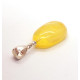 Lemon Color Baltic Amber Amulet Pendant 45