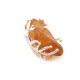 Raw amber pendant in a metal frame 47