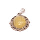 Polished Milky Color Baltic Amber Pendant 49