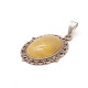 Polished Milky Color Baltic Amber Pendant 49