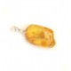 Baltic Amber Pendant Lemon Color With Insect Inclusion 