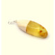 Unique Design Pendant "Silver, Amber, Pine Tree"