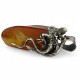 Exclusive 925 Sterling Silver "Lizard" Pendant with Massive Natural Baltic Amber