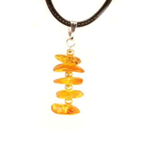 Small Honey Color Baltic Amber Pendant 7