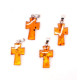 Cognac Color Baltic Amber cross Pendant