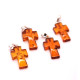 Cognac Color Baltic Amber cross Pendant
