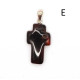 Cherry Baltic Amber Cross Pendant