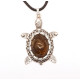 Pendant "Turtle" with amber