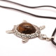 Pendant "Turtle" with amber