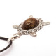 Pendant "Turtle" with amber