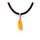 Small Baltic Amber Pendant Cognac Color  9